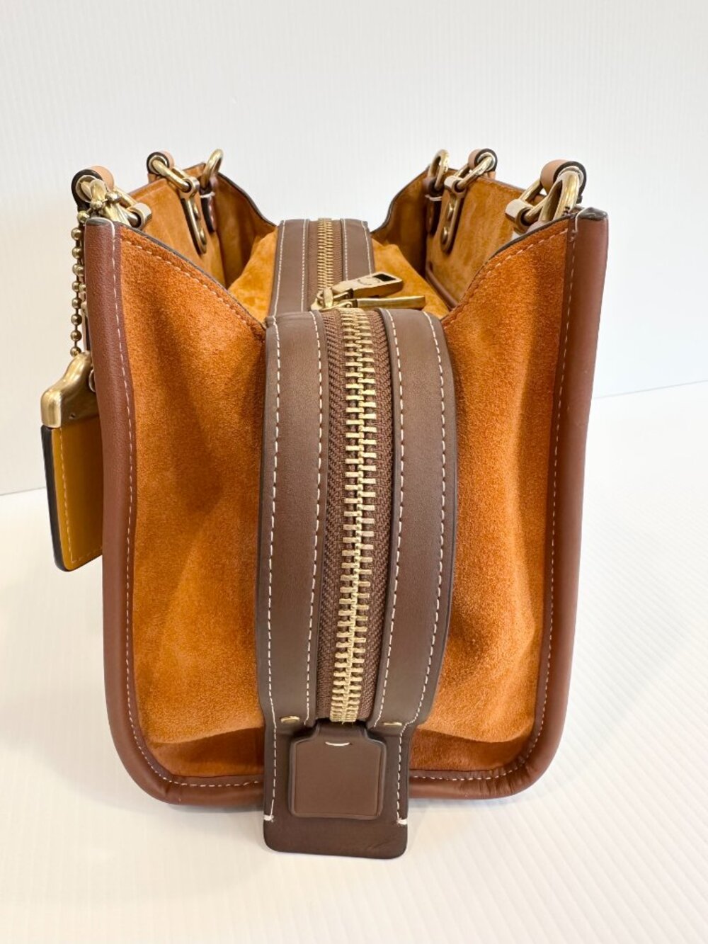 COACH Rogue 25 Signature Textile Jacquard – Brown/Tan - Picture 15 of 16